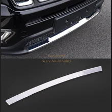 Front Down Grille Bumper Cover Bar Protector Trim For Jeep Compass Second Generation 2017 2018 Exterior ABS Chrome Car Accessori