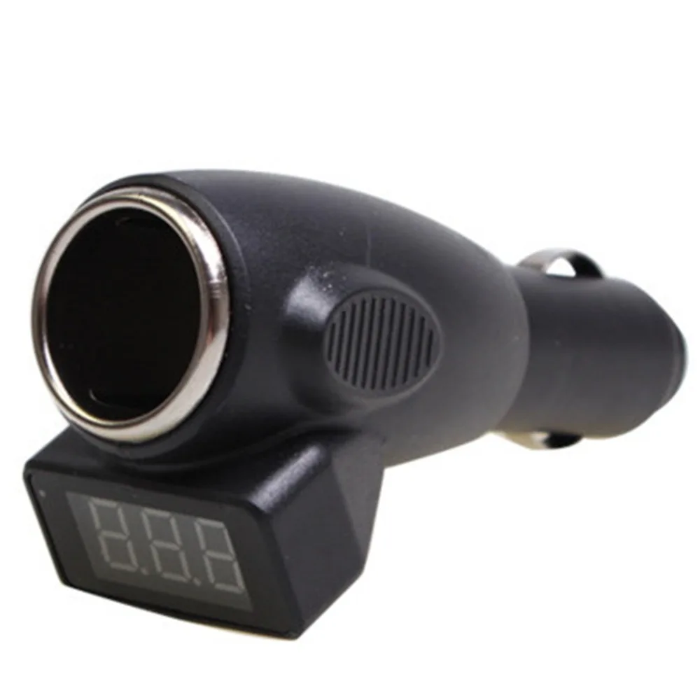 

2in1 Digital Voltmeter Car Battery Monitor Thermometer LCD Display with Cigarette Lighter Health Check for Car Battery 12&24V