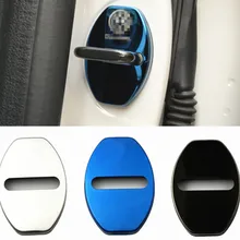 4 Pcs Auto Door Lock Protective Cover Stickes With 3M For Volkswagen VW Sagitar Golf 6 Polo Tiguan DoorLock Anti rust Covers bk01 protective abs car door lock covers for cruze roewe 950 buick encore more black 4 pcs
