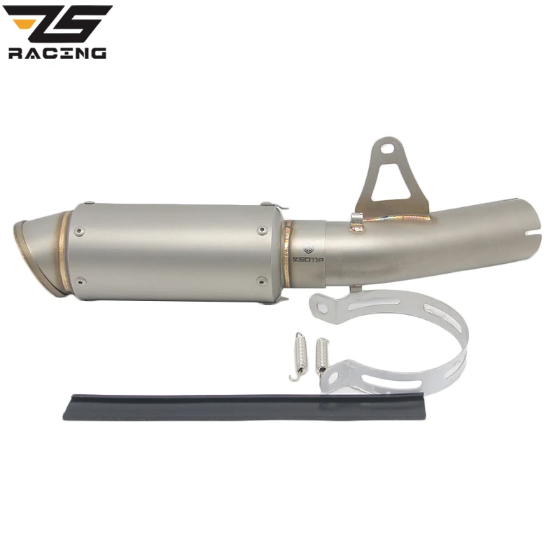 

ZS Racing 60mm Motorcyle Exhaust Pipe+Middle Pipe For BMW S1000RR 2010-2014 With SC Sticker