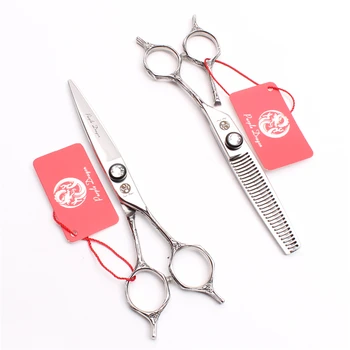 

Z9018 6" Japan 440C Purple Dragon Professional Human Hair Scissors Barber Shears Cutting Shears Thinning Scissors Styling Tool