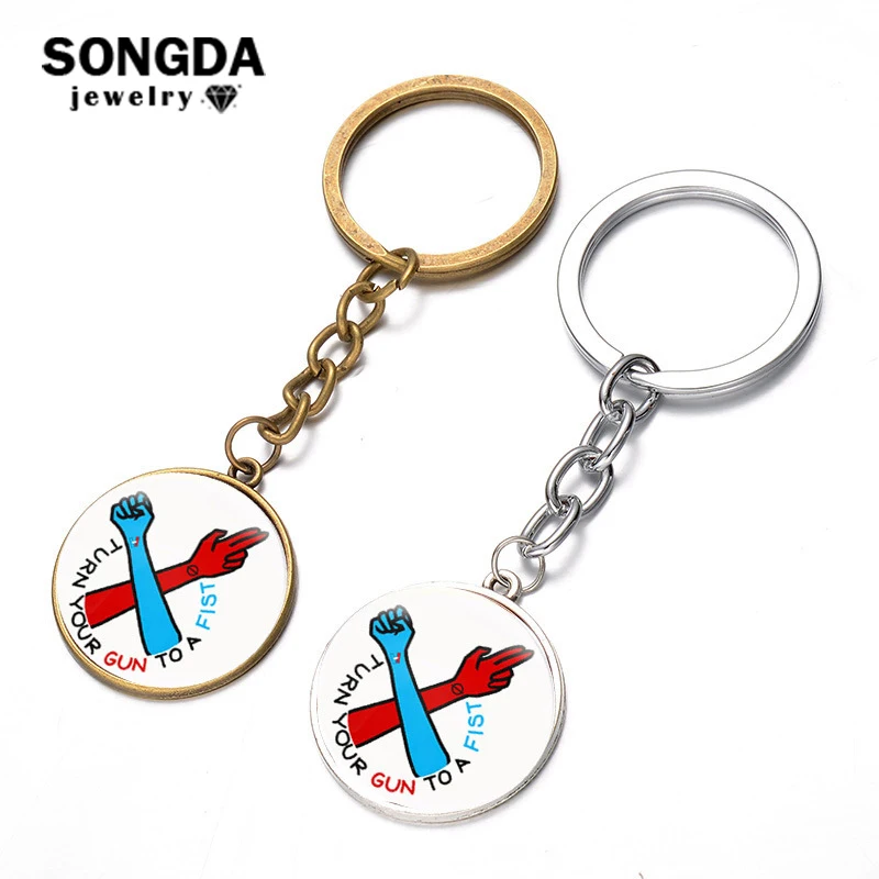 

SONGDA Rock Band Twenty One Pilots Creative Logo Key Chain 21 Pilots Music Fans Trendy Key Ring Holder Bag Charms Souvenirs Gift