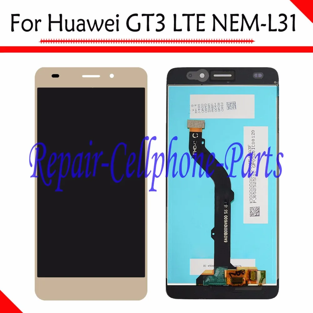 

5.2 inch Gold 100% New Full LCD DIsplay + Touch Screen Digitizer Assembly Replacement For Huawei GT3 LTE NEM-L31 Tracking Number
