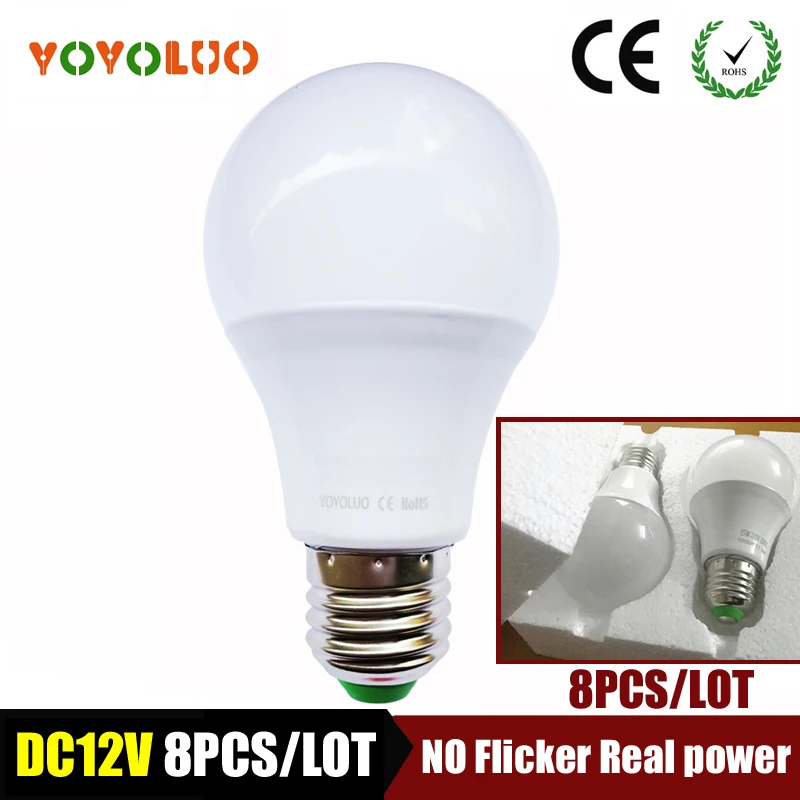 Светодиодная лампа [YOYOLUO] 8 шт./лот 12 В 3/6/9/12/15 Вт постоянного тока|led lamp 3w|led lamp12v led |