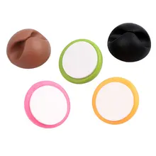 6 шт. круглый зажим для телефона устройство для сматывания кабеля аккуратный Органайзер держатель USB зарядного устройства Настольный кабель фиксированный новейший