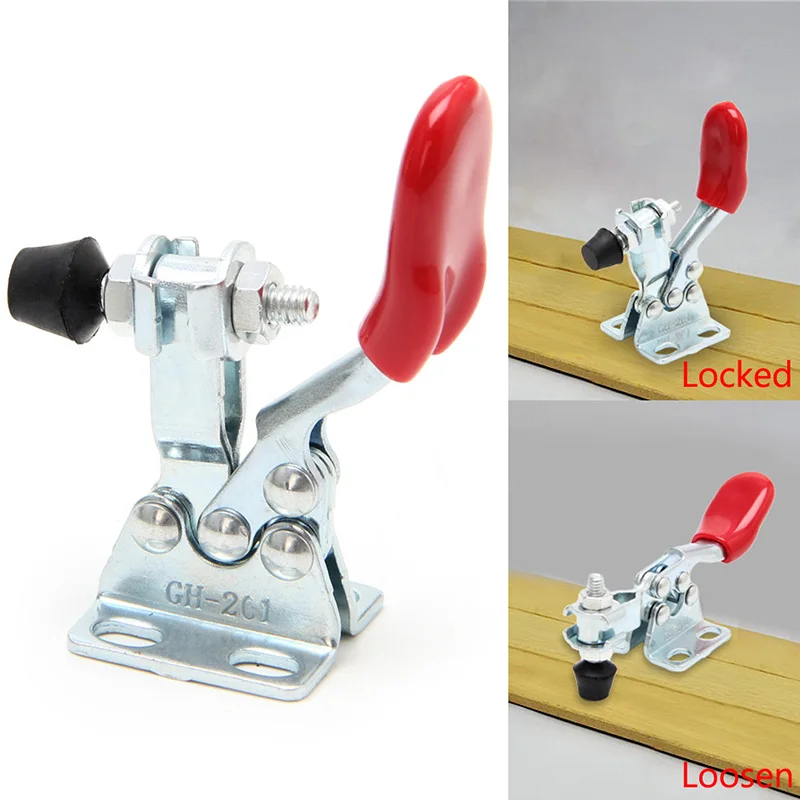 

1Pc Metal Horizontal Quick Release Hand Tool Toggle Clamp For Fixing Workpiece Tools