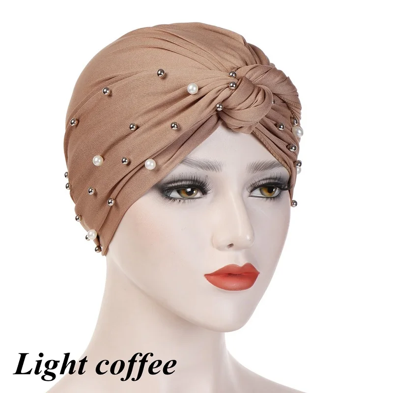 Headband-Indian-Muslim-Hijab-Islamic-Jersey-Beads-Cap-Stretchy-Pleated-Women-Turban-Hat-Knot-Head-Wrap(7)