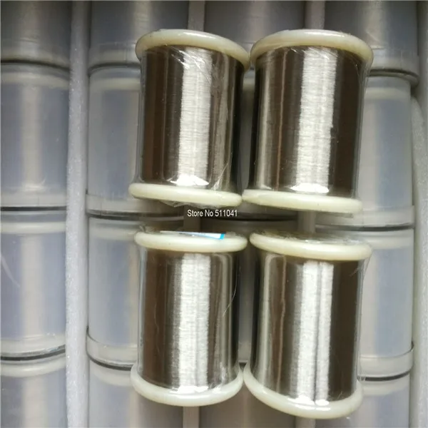 Чистый никелевый шнур чистота 99.99% диаметр 0,025 мм, 40 кг