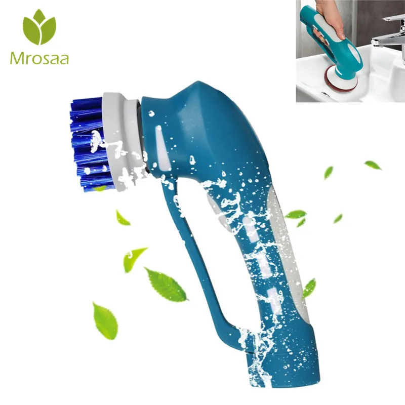 

Multi-function Cordless Scrubber Handheld Electrical Cleaner Brush Bathroom Clean Tools 4 in 1 Cleaning Kit for Kitchen Bathroom
