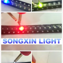 5 значений x3000pcs = 15000 шт 0805 ультра яркий красный/зеленый/синий/белый/желтый светодиод smd 2,0*1,2*0,8 мм 0805 R/G/B/W/Y