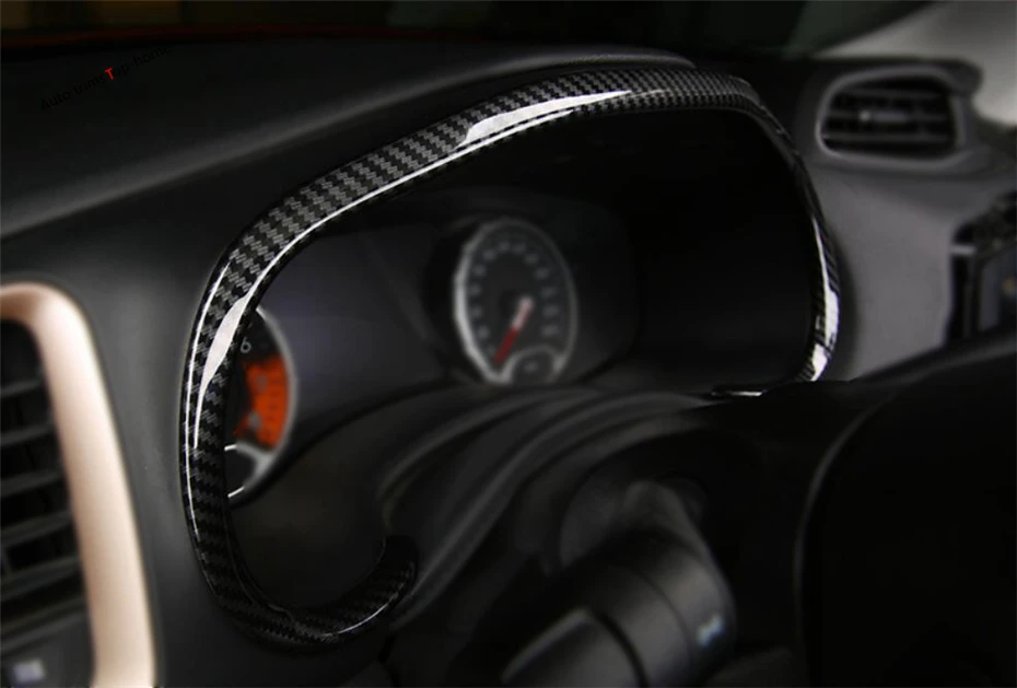 

Yimaautotrims Front Center Console Dash Board Instrument Panel Cover Trim For Jeep Renegade 2015 - 2020 ABS Interior Mouldings