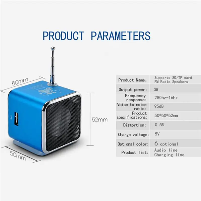 TD-V26 мини-динамик портативный цифровой lcd звук Micro SD/TF FM радио динамик музыка стерео громкий динамик для ноутбука телефона