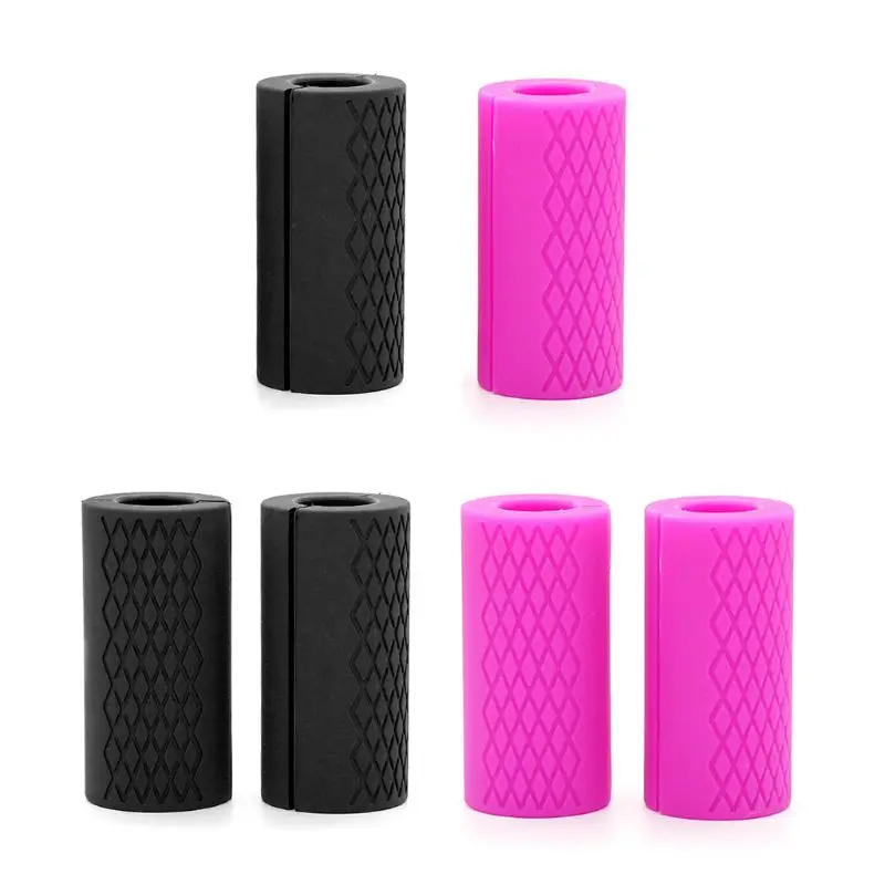 Small Silicone Barbell Dumbbell Grips Weightlifting Thick Bar Handle Protect Pad Fitness Equipment Accessories