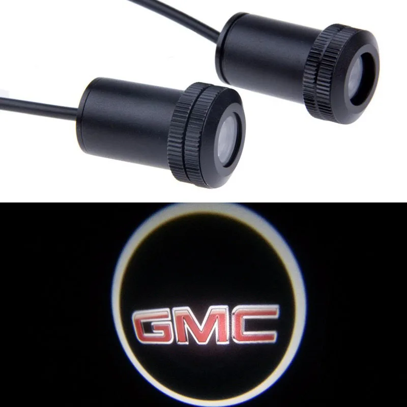 2pcs Ghost Shadow Logo welcome Car LED Door Light Laser Courtesy Slide Projector logo Emblem light For GMC 2pcs Ghost Shadow Logo welcome Car LED Door Light Laser Courtesy Slide Projector logo Emblem light For GMC