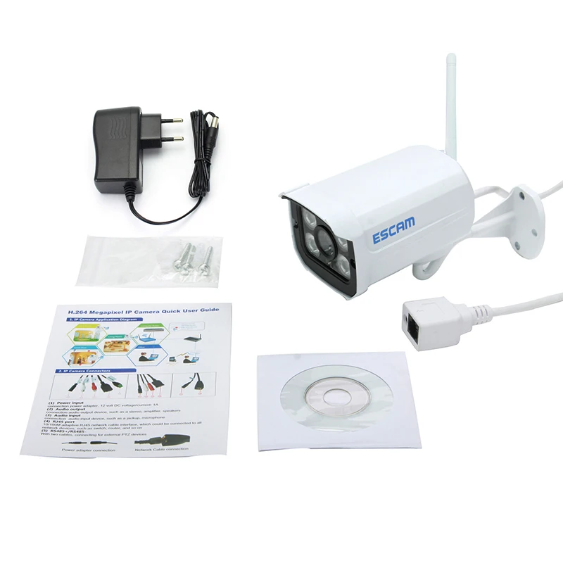 ESCAM QD900 Wi Fi 1080P 2 0 мегапиксельная HD система камер домашней безопасности
