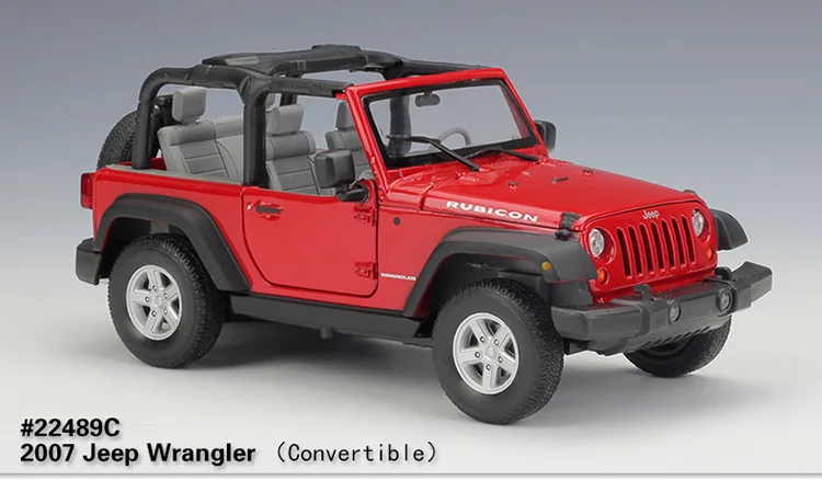 WELLY 1/24 весы США 2007 Jeep Wrangler SUV литая модель металлическая модель автомобиля игрушка для подарка/коллекции/украшения/детей