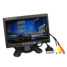7 дюймов TFT lcd цветной дисплей экран автомобильный монитор 800x600 HD цифровой VGA/AV пульт дистанционного управления DVD VCR Поддержка как компьютерный экран
