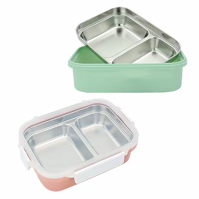 304 Stainless Steel Lunch Box 2 3 Parions Small Student 304 Stainless Steel Lunch Box 2 3