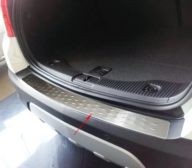 Для Buick Encore Opel Vauxhall Mokka 2012 2013- защита заднего бампера ступенчатая панель Накладка порога Накладка багажника