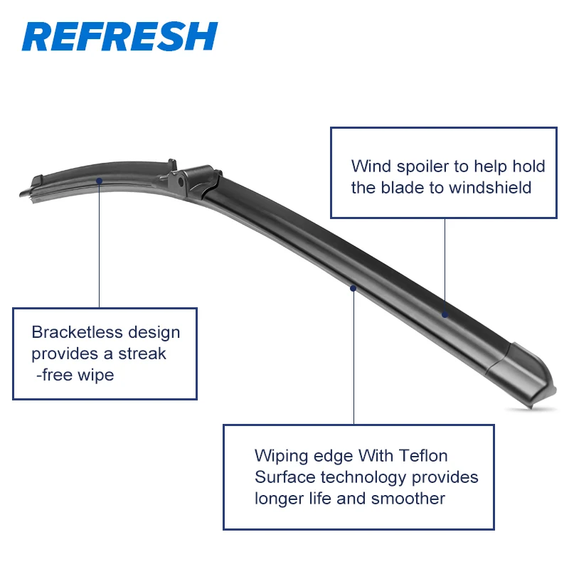 REFRESH Щетки стеклоочистителя для Volkswagen VW Phaeton Fit Side Pin Arms 2002 2003 2004 2005 2006 2007 2008 2009 2010 2011 2012 2013