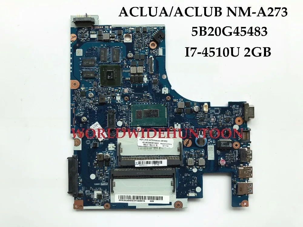 Высококачественная материнская плата для ноутбука Lenovo G50-70 ACLU1/ACLU2 NM-A271 SR1EB I7-4510U DDR3L