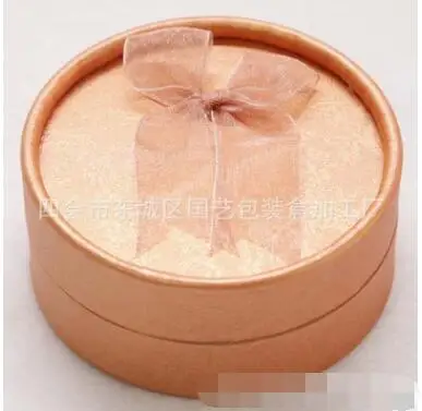 

60pcs/lot creative style Round Bow Knot Ribbon Bracelet Ring necklace Paper Jewelry box jewelry cases display
