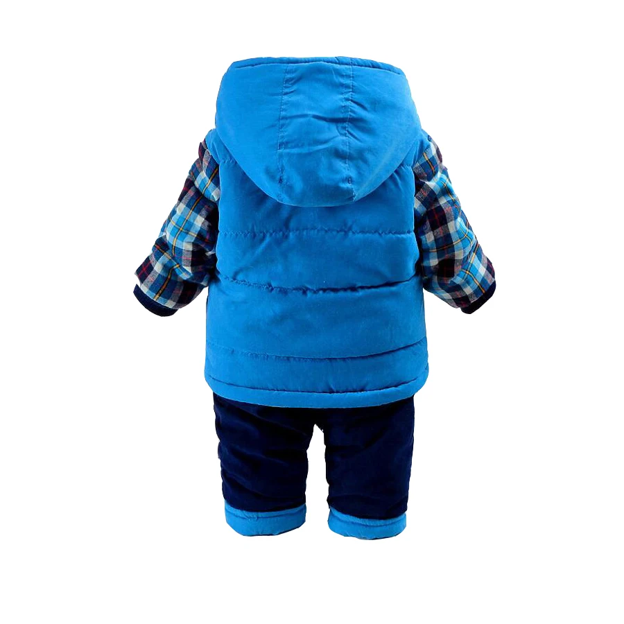 Зимние комплекты одежды для маленьких мальчиков и девочек вельветовые толстые детские хлопковые куртки, пальто зимняя одежда для малышей комплекты для малышей 1, 2, 3 лет