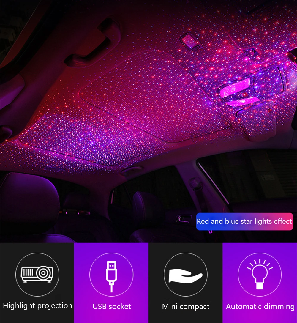 CARCTR светильник звездного неба, автомобильный светильник, музыкальный звук, дистанционное управление, лазерный светильник, проектор, модификация, автомобильная декоративная лампа