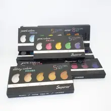 Премиум 5/8 цветов, набор однотонных цветов, металлические золотые пигментные краски с акварелью для художника, краски, Водные Цвета, товары для рукоделия