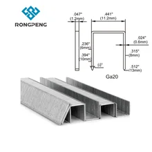 RONGPENG стандартный размер Калибр 21 или калибр 20 скоб для мощности строительный степлер