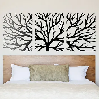 

Wall Sticker Tree Branches Innovative And Current Style Wall Decal A Tree Divided Into 3 Modules Bedroom Decoration BD10