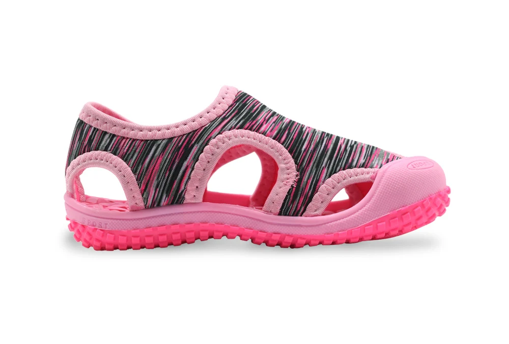Apakowa/пляжные сандалии унисекс для маленьких девочек; популярная летняя детская спортивная обувь; быстросохнущие сандалии со стразами для маленьких девочек и мальчиков
