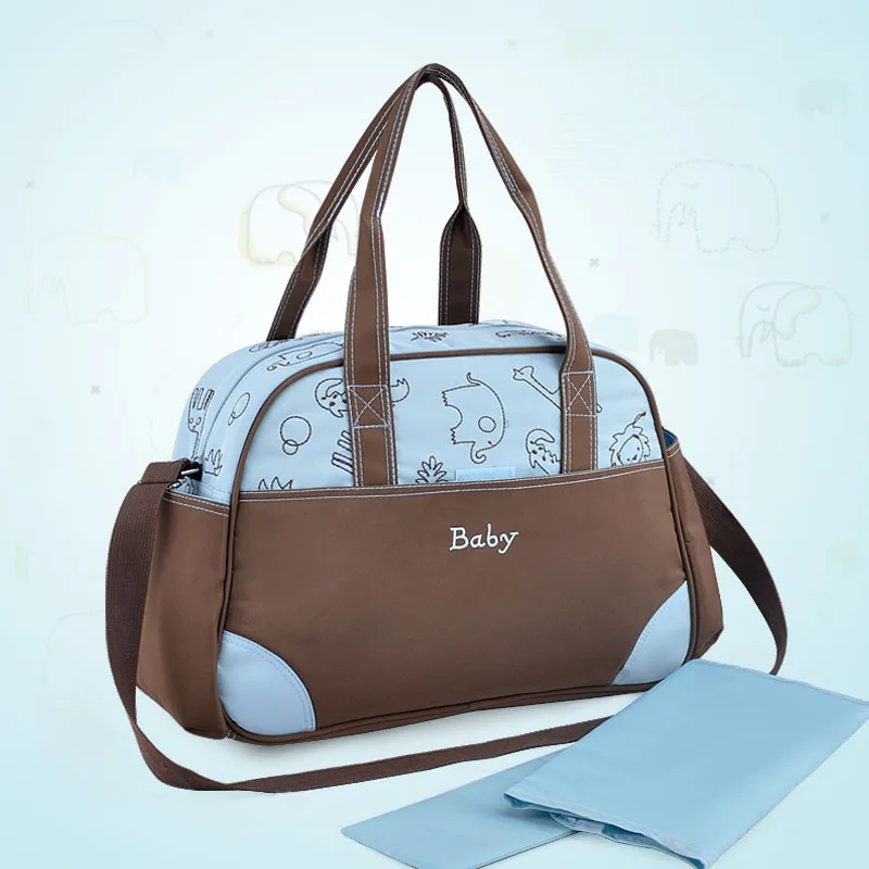 Stylish tote diaper bag baby nappy changing stroller bags maternity