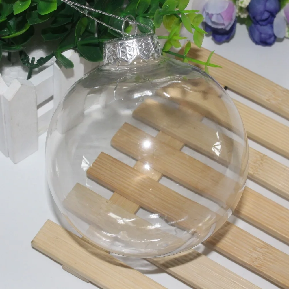 Рождество прозрачный шар украшения может открыть Рождество Романтический прозрачный шар орнамент подарок на год подарок конфеты контейнер шар