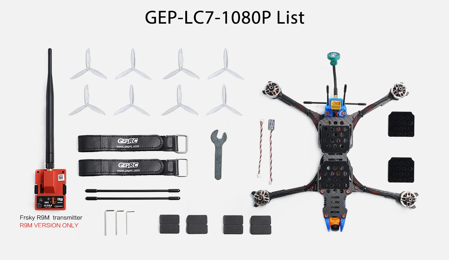 GEPRC Крокодил 7 GEP-LC7-1080P 7 дюймов 315 мм SPAN PRO F4 BL32 50A башня 1080P Runcam Сплит 2S длинный Rang FPV RC гоночный Дрон BNF