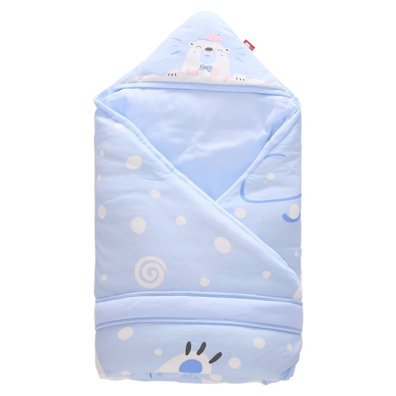 Banjvall Newborn Baby Cartoon Thickening Receiving Blankets Infant Boys