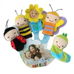 5 шт. рот рукой кукольный плюшевые игрушки Детская сном подарки палец марионетки комфорт детская игрушка для обучения подарки
