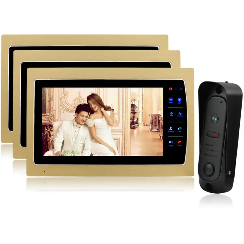 Homefong 7 inch LCD Wired Video Door Phone Intercom Home Security  Night Vision 1200TVL Camera Support SD Card Recording