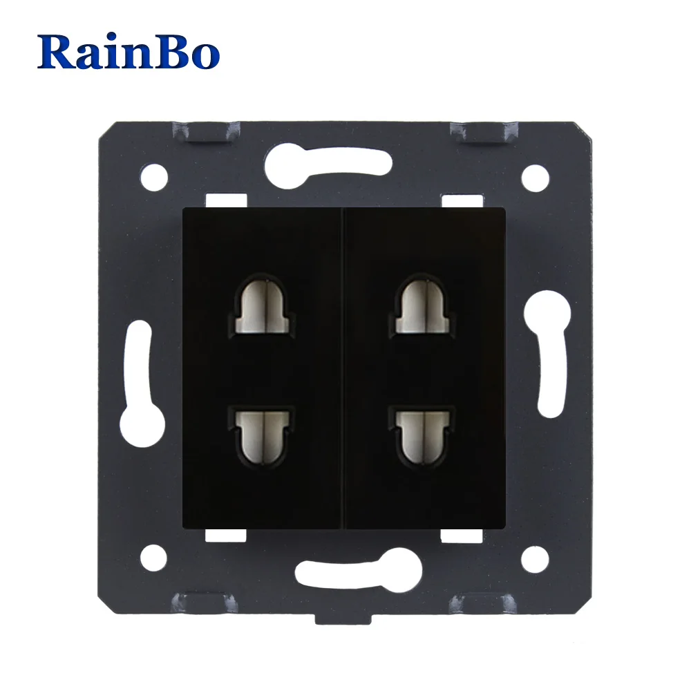 RainBo 2-hole многофункциональные-части гнезда-разъем пластик-материалы DIY-функция аксессуара-ключ ЕС-стандарт A82TSW/B