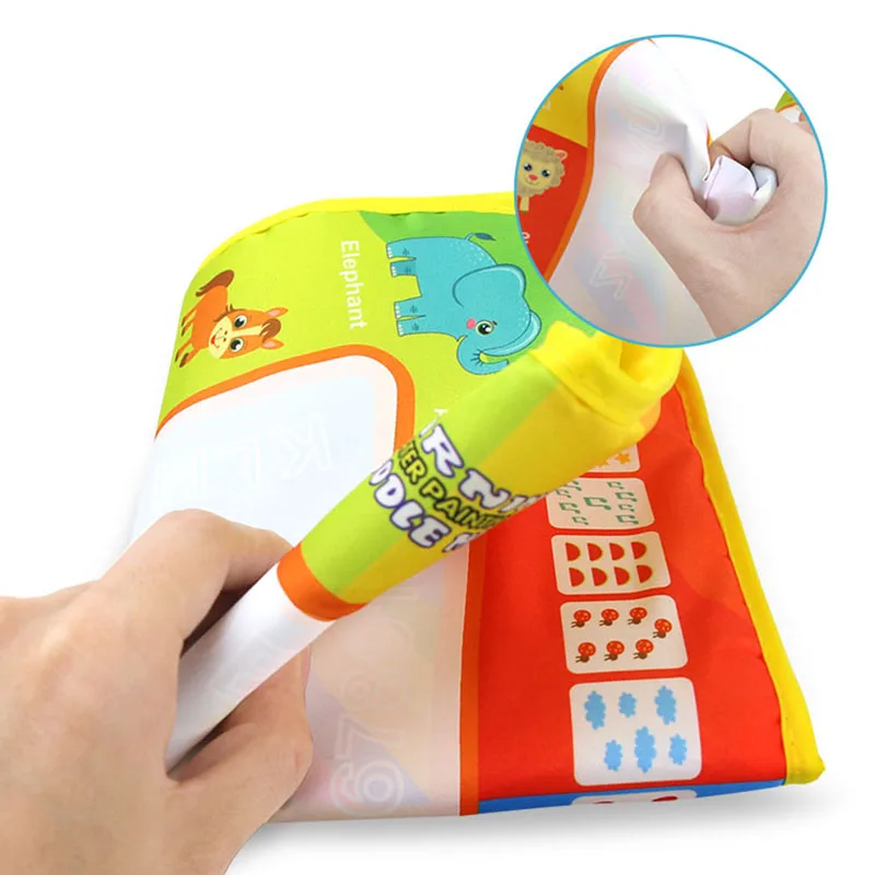 Children Magic Water Drawing Mat with Rainbow Color Swatches Water Painting Board Gift for Kids YJS Dropship