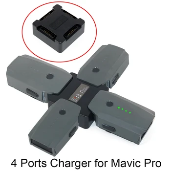 

4 in1 Mavic Pro Battery Steward Parallel Charging Board Accessories Charger Adapter with Digital Display for DJI Mavic Pro drone