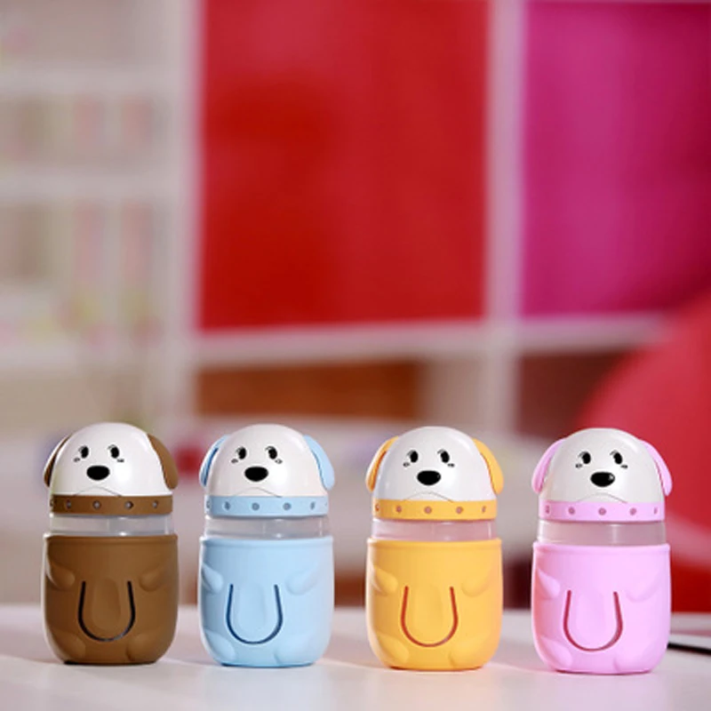 

Puppy Shape Humidifier Mini Colorful Night Light Portable Ultrasonic Sterilize Humidify Machine USB Connect Mute Air Humidifiers