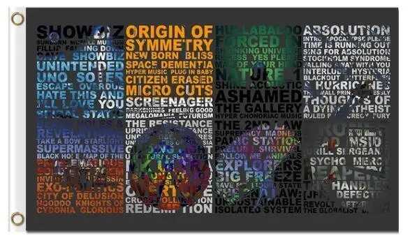 

3x5ft British rock band Muse creative designing poster 3x5f banner flag custom any hobby business history banner flag