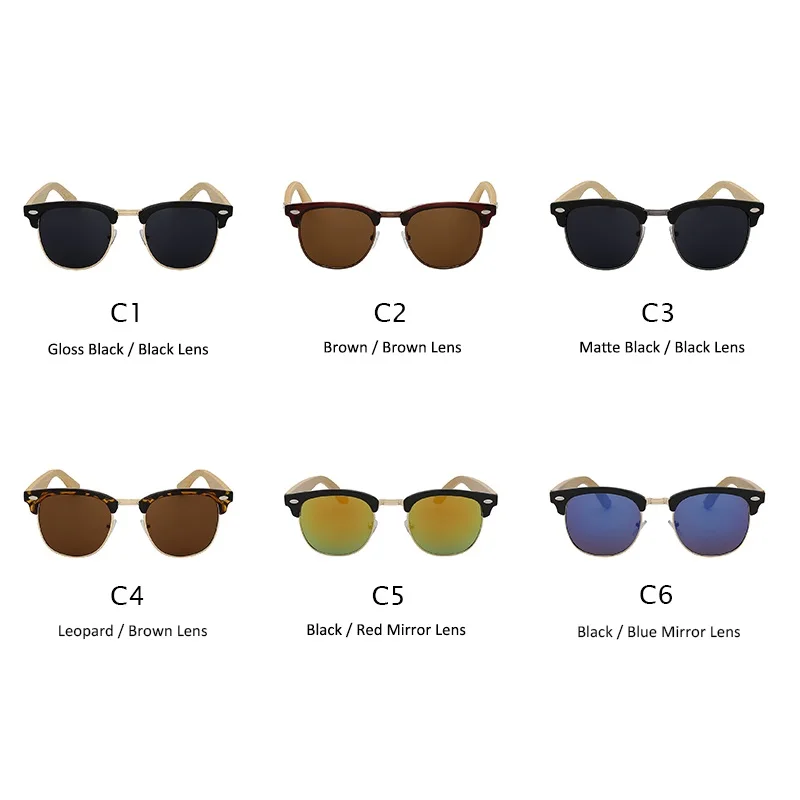 Новые брендовые дизайнерские бамбуковые солнцезащитные очки, дерево для женщин и мужчин винтажные очки ретро мужские gafas madeira
