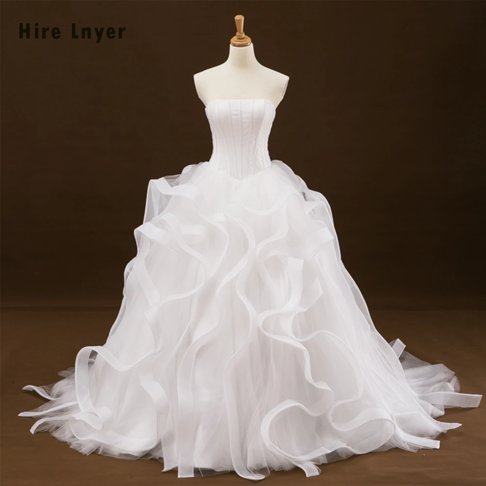 ball gown with ruffled skirt