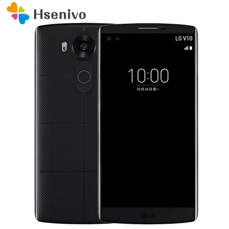  Original Unlocked LG V10 H900 4G Android Mobile Phone Hexa Core 5.7'' 16.0MP 4GB RAM 64GB ROM 2560*