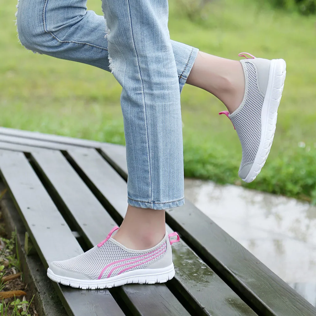 

basket femme sneakers 2019 running shoes Mesh Breathable Casual Sports Running Shoes Sneakers Loafers Soft Shoes #XTN