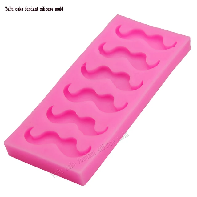 3D Bajusz Szilikon Penész Torta Dekoráció, Cukorcraft Csokoládé Cukorka Gyanta Ínypaszta Scrapbooking F0842 - Image 2