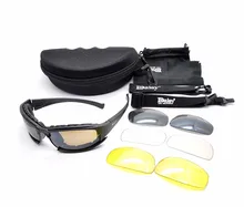 Cheapest Daisy X7 Glasses Military Goggles Bullet-proof Army Sunglasses With 4 Lens Original Box Men Shooting Eyewear Gafas