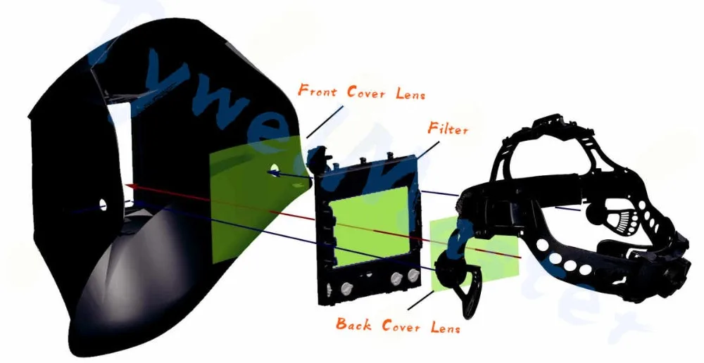 5 шт./упак. Сварочный Шлем Передняя крышка объектива 10,6*12,5 см 4,92*4,17 «сварочная маска для защиты объектива